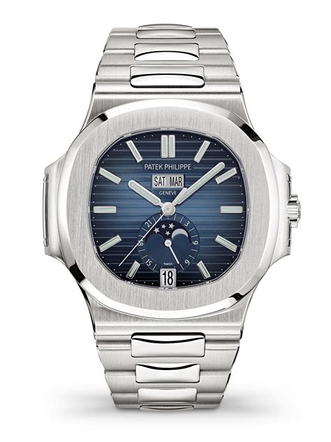 patek philippe nautilus annual calendar 5726 1a|Patek Philippe Nautilus black dial.